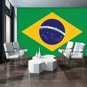 Fotótapéta - Brazília zászlaja (152,5x104 cm)
