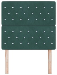 LED fejtámla sötétzöld 100 cm bársonyos