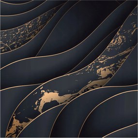 Dekoratív fotótapéta Falra Könnyű összeszerelés Elegáns hullámok 250x250 Ragasztó