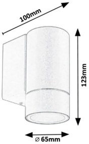 Rabalux 8118 - Kültéri fali lámpa RODEZ 1xGU10/10W/230V IP54 szürke