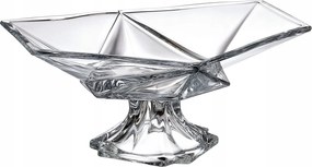 Bohemia Origami Salátástál 35,5 cm-es lábon, kristály