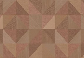 Parato Cristiana Masi Vitalis Dynamo barna-bronz geometrikus texturált vlies tapéta – 32418