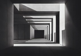 Fotótapéta - Négyzet alakú alagút (147x102 cm)