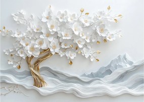 Üveg kép – 3D elegáns életfa (70x50 cm)
