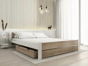 Tárolódoboz ágy alá, 98 cm, sonoma tölgy