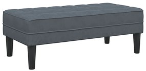 Pad Sötétszürke 113 cm Bársonyos