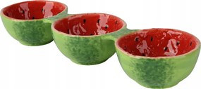 Uzsonnás tál szett 3 részes dekoratív Görögdinnye Nyár 28cm