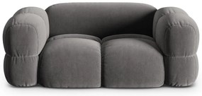 Szürke bársony kanapé 180 cm Loretto – Cosmopolitan Design