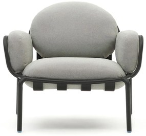 Szürke fém kerti fotel Joncols – Kave Home