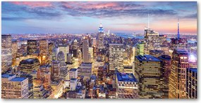 Fotó vászonkép edzett üveg New York 140x70
