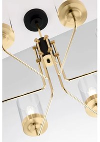 Jupiter 2089 - RAMIREZ rúddal szerelt csillár 6xE27/15W/230V arany/fekete