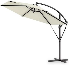 Deuba Alu Ø330 cm-es kerti napernyő - krémszínű