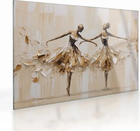 Üveg kép - Balerinák (70x50 cm)