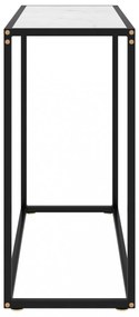 fehér edzett üveg tálalóasztal 80 x 35 x 75 cm