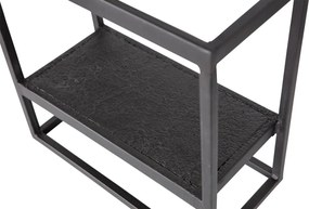 Fém polc CASTO 40x40 cm, fekete