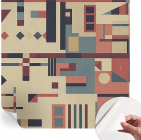 Öntapadós tapéta Fali furnér 3D Absztrakt kompozíció 250x250 cm