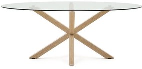 Étkezőasztal üveg asztallappal 100x200 cm Argo – Kave Home