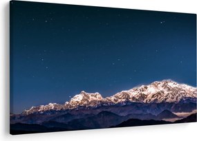 A hegyek és az éjszakai égbolt képe (90x60 cm)