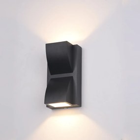 ITALUX PL-437B EDGAR Modern Kültéri Fali Lámpa Fekete LED IP54