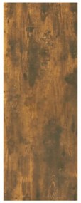 füstös tölgyszínű szerelt fa tálalóasztal 78 x 30 x 80 cm