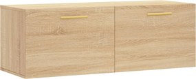 vidaXL sonoma tölgy színű szerelt fa faliszekrény 100 x 36,5 x 35 cm