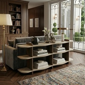 Flusso - Travertine, Walnut