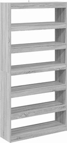 vidaXL Könyvespolc Szürke Sonoma 100 x 30 x 198 cm Faanyag