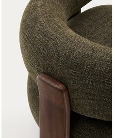 Zöld zsenília fotel Granite – Kave Home