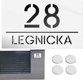 Házszámtábla Címtábla Házszám Utcacím 15X25CM