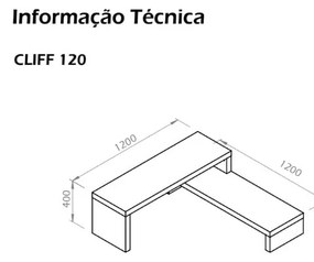 Cliff Walnut fehér variálható asztal - TemaHome