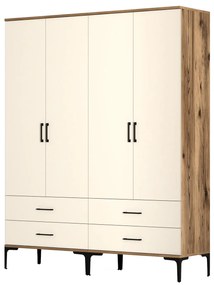 Ruhásszekrény Kiara TT (dió + krém). 1088313