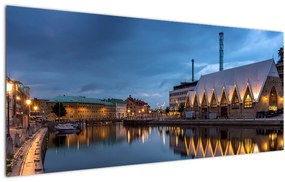 Vízcsatorna képe - Göteborg (120x50 cm)
