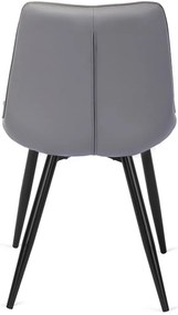Szürke Eco-bőr Étkezőszék. MONZA