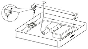 Eglo 99241 - LED mennyezeti lámpa FUEVA 5 LED/16,5W/230V