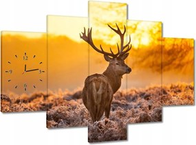 Faliórák 150x105 Szarvas naplementekor