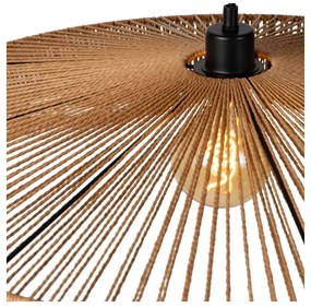 Lucide 10413/70/72 - Csillár zsinóron YUNKAI 1xE27/60W/230V átm. 70 cm barna