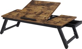Laptop asztal, rusztikus barna 71x35cm