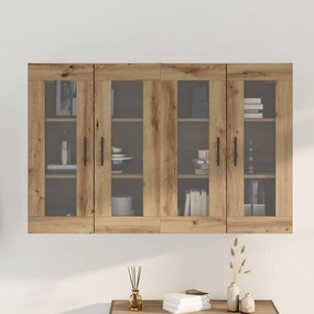 Fali Szekrények 2 db Artisan Tölgy 69.5x34x90 cm Mérnöki Fa