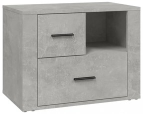 betonszürke szerelt fa éjjeliszekrény 60 x 36 x 45 cm