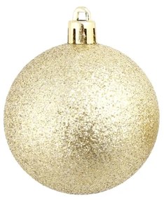100 darabos aranyszínű karácsonyi gömb készlet 3/4/6 cm