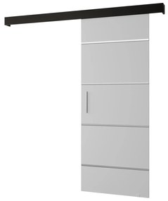 Tolóajtó 80 cm Slavdro 4 (matt fehér + matt fekete). 1108823