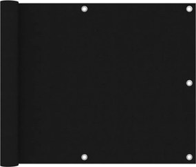 vidaXL fekete oxford-szövet erkélyparaván 75 x 500 cm