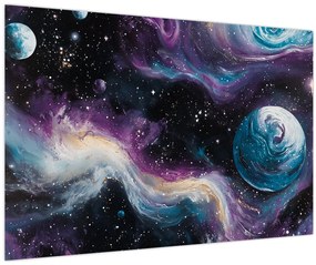 Kép - Festett univerzum (90x60 cm)