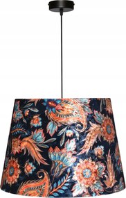 Lámpa Függő Csillár E27 Lámpabúra 30x40 h28 Keleti Virágok Panca