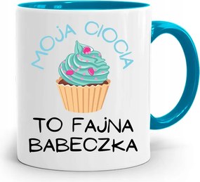 Kék Néni Bögre A Nagynéném Egy Vagány Muffin, fényképes nyomattal