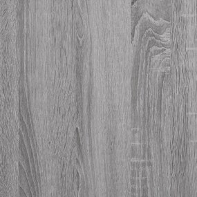 szürke sonoma színű szerelt fa cipősszekrény 80x35,5x180 cm