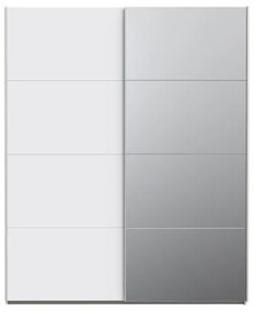 KARO gardróbszekrény tükörrel 170x210 cm fehér