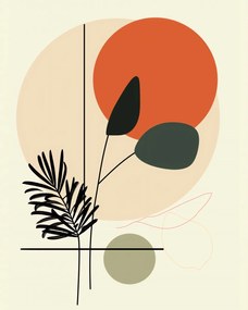 Poszter 40x50cm Naplemente az oázis felett