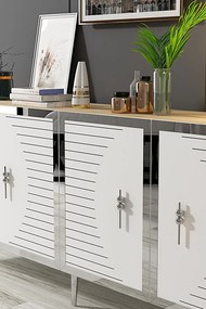 Tuna 180 - Sapphire Oak, White, Silver