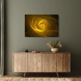 Absztrakt sárga spirál képe (90x60 cm)